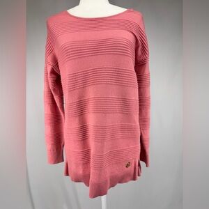 Michael Michael Kors Rosebud Pink Textured Knit Sweater Size S NWT